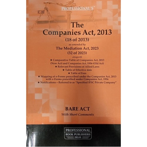 Professional's Companies Act, 2013 Bare Act [Edn. 2024]